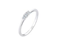 Elli PREMIUM Women Silver Solitaire Engagement Ring - 0607772717_56