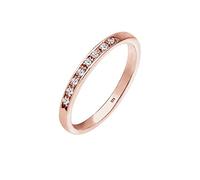 Elli Ring Women Classic Precious with Diamond (0.08 ct.) in 925 Sterling Silver