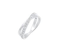 Elli Ring Women Elegant Classic with Crystals in 925 Sterling Silver