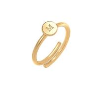 Elli Ring Women Letter M Basic Minimal Ajustable