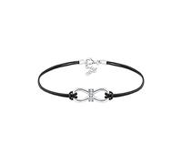 Elli Women 925 Silver Bullet White Crystal FINENECKLACEBRACELETANKLET