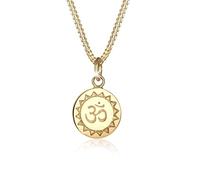 Elli Women 925 Sterling Silver Gold Plated OM Talisman Necklace of 40cm 0108251915