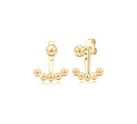 Elli Women Ear Jacket Ball Geo Trend 925 Silver Gold Plated Earrings