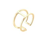 Elli Women Gold Plated 925 Sterling Silver Adjustable Ring