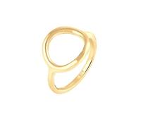 Elli Women Silver 925 Sterling Silver Circle Ring - Size N