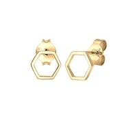 Elli Women's 925 Gold Plated Xilion Cut Earrings