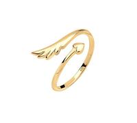 Elli Women's 925 Silver Filigree Wings Design Adjustable Ring
