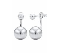 Elli Women's 925 Silver Front and Back Ball Double Stud Earrings 0304622815