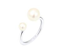 Elli Women's 925 Sterling Silver Freshwater Pearls Ring, Size N
