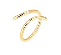 Elli Women's 925 Sterling Silver Gold Plated Wrapped Statement Geo Blogger Ring, Size M