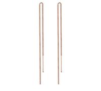 Elli Women's 925 Sterling Silver Rose Gold Filigree Elegant Pull Through Earring