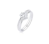 Elli Women's 925 Sterling Silver Solitaire Anniversary Ring M 0603442018_52