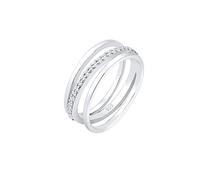 Elli Women's 925 Sterling Silver Stacked Anniversary Ring N 0602392318_54