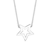 Elli Women's 925 Sterling Silver Star Astro Trend Blogger Filigree Heaven Necklace with Pendant of Length 45 cm