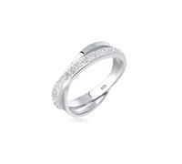 Elli Women's 925 Sterling Silver Wrapped Ring, Size - R 1/2