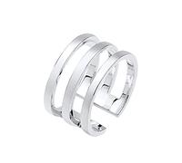 Elli Women's 925 Sterling Silver Wrapped Style Ring - Size N