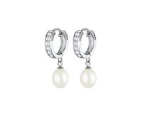 Elli Women's 925 sterling Silver Xilion Cut Drop Chinese Freshwater Cultured Cubic Zirconia Earrings