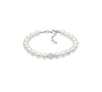 Elli Women's 925 Sterling Silver Xilion Cut Pearl Bracelet Length of 18 cm