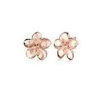 Elli Women's 925 Sterling Silver Xilion Cut Rose Flower Earrings
