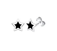 Elli Earrings Women Stud Earrings Star Motif with Enamel in 925 Sterling Silver