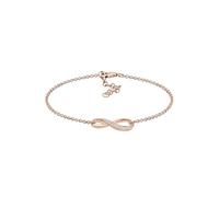 Elli Women's 925 Sterling Silver Xilion Cut Zircon Bracelet of Length 18 cm