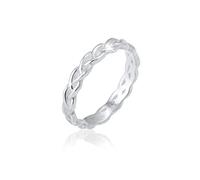 Elli Women's 925 Twisted Node Stacked Anniversary Ring, Silver, Size Q (58 mm)