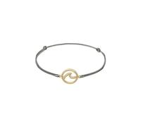 Elli Women's Bracelet Wave Beach Maritime Nylon Blue Trend in 925 Sterling Silver