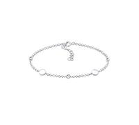 Elli Women's Bracelet with Plates and Crystals in 925 Sterling Silver