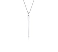 Elli Women's Curb Necklace Geo Symbol Bar Layer Cool 925 Silver, 45cm, Sterling Silver, None