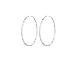 Elli Women's Earring Creole Classic Basic in 925 Sterling Silver