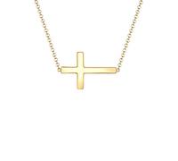 Elli Women's Elegant Cross Pendant Necklace 925 Sterling Silver, 400, Sterling Silver, None