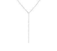 Elli Women's Figaro Y Chain Trend Adjustable Necklace in 925 Sterling Silver, 400, Sterling Silver, None