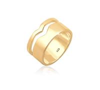 Elli Women's Gold Plain Band Ring M 0601772318_52