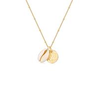 Elli Women's Necklace with Ball Platelets Kauri Shell Pendant Trend in 925 Sterling Silver, 600, Shell, None