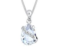 Elli Women's Xilion Cut Crystal Necklace with Pendant 925 Silver