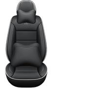 ELLIAT Universal Leather Car Seat Covers for Mazda 3 6 2 C5 Cx-5 Cx7 323 626 Axela,5-seater Accessories Black and White