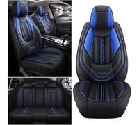 ELLIAT Universal Leather Car Seat Covers for Mercedes Benz C220 Sports,C220 Amg Sports/ C250,5-seater Accessories Black and blue