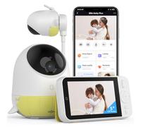 Ellie Baby Pro 5" No WiFi or WiFi Monitor with Camera and Audio, Face Cover Alert, Night Vision, 2-Way Audio, Pan-Tilt-Zoom