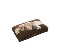 Ellie-Bo Jumbo Dog Bed for 60-inch Dog Cage/Crate - Striped Brown/Beige