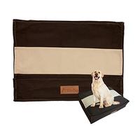 Ellie-Bo Large Dog Bed Cover for 36-inch Dog Cage/Crate - Striped Brown/Beige