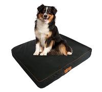 Ellie-Bo Large Memory Foam Dog Bed for 36-inch Dog Cage/Crate - Black Water Resistant