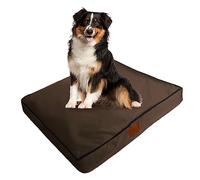 Ellie-Bo Large Memory Foam Dog Bed for 36-inch Dog Cage/Crate - Brown Water Resistant