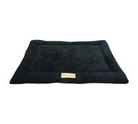 Ellie-Bo Medium Black Sherpa Fleece Mat for 30-inch Dog Cage