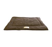 Ellie-Bo Medium Brown Sherpa Fleece Mat for 30-inch Dog Cage