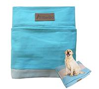 Ellie-Bo Medium Dog Bed Cover for 30-inch Dog Cage/Crate - Striped Blue/Grey