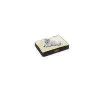 Ellie-Bo Medium Dog Bed for 30-inch Dog Cage/Crate - Brown Corduroy/Beige FauxFur