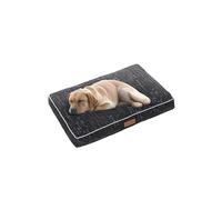 Ellie-Bo Medium High-Density Orthopaedic Foam Dog Bed for 30-inch Dog Cage/Crate - Black Voyager Style