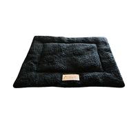 Ellie-Bo Small Black Sherpa Fleece Mat for 24-inch Dog Cage