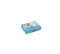 Ellie-Bo Small Dog Bed for 24-inch Dog Cage/Crate - Striped Blue/Grey