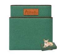 Ellie-Bo Small Memory Foam Dog Bed Cover for 24-inch Dog Cage/Crate - Green Water Resistant